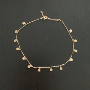 Brandy Melville Gold Circle Choker Necklace